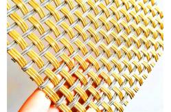 China SS & Brass Architectural Crimped Woven Mesh , Interior Crimped Metal Screen supplier