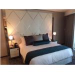 Elegant 5 Star Luxury Hotel Bedroom Furniture Sets With Metal Frame