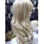 Long Blonde Heat Resistant Synthetic Full Lace Wigs Body Wave Style for sale