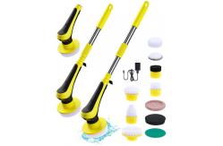 China Cordless Electric Spin Scrubber Adjustable Extension Handle supplier
