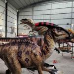 4M Long Lifelike Animatronic Roaring Parasaurolophus With Mouth Open And Eye Blink