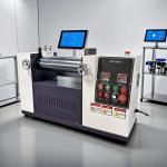 Manual Control Open Rubber Mixing Machine with Mirror Polished Chrome Rollers and Collision Emergency Stop for sale