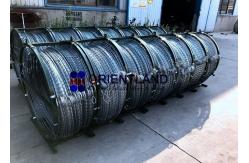 China Razor  Barbed Tape Concertina Coil , Mobile Security Razor Wire Mesh Fencing supplier