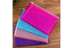 China Clear Transparent Recycle Zipper Bubble Bag Custom Logo And Size supplier