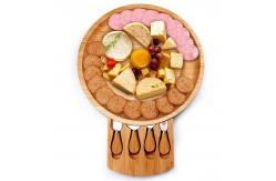 China Bamboo Cheese Board Set Drawer Cheese Board Cutting Board supplier