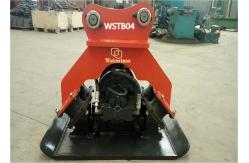 China Vibration Proof Hydraulic Plate Compactor For Excavator 45 Degree Inclined supplier