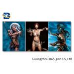 Unique 3d Gift Lenticular 3d Framed Picture With Animal /  Beautiful Girl for sale