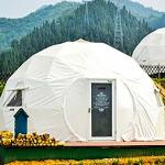 Custom Logo Luxury Geodesic Dome Glamping Tent Outdoor Waterproof for sale