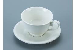 China Five Star Hotel 250cc Coffee Tea Cup With Saucers supplier