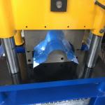 SGS 10m/Min Tile Ridge Cap Roll Forming Machine Roller Coated With Chrome for sale