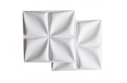 China Fire Prevention Waterproof Decorative 3D Wall Panels 19.7x19.7inch supplier