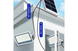 China 100W Lens Brightness Household Lighting Remote Controlled Solar Powered Flood Light supplier
