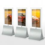 2.5cm Thick Double Screen LCD Advertising Display For Banking Ultra Thin