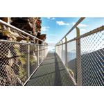 Knotted Stainless Steel Balustrade Mesh，Glass Plank Road Protective Mesh for sale