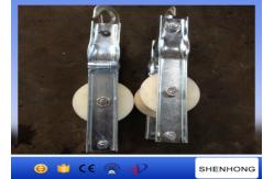 China Nylon Cable Pulling Pulley Aerial Cable Stringing Roller With Hook 5kN Rated Load supplier