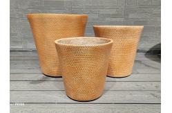 China Texture Surface Fiberclay Planter for Elegant and Functional Outdoor Planting supplier