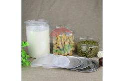 China Recyclable Round Tea Sugar 500ml Clear Pet Jars supplier