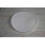 Eco friendly brown food grade plastic PE lid with customized logo embossing
