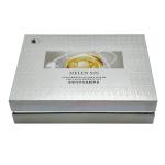 Free sample custom embossing gift box Luxury cosmetics skin care serum packaging box with removable lid and plastic tray for sale