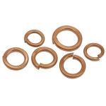 DIN125 DIN127 GB93 Brass Copper Spring Lock Washers Metric H65 Brass Spring Washer