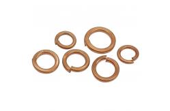 China DIN125 DIN127 GB93 Brass Copper Spring Lock Washers Metric H65 Brass Spring Washer supplier