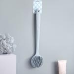 Odorless Soft Long Handle Silicone Shower Brush for sale