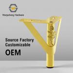 Metal Floral Embossed Pattern Decorative Sofa Legs Iron Heavy-duty Furniture Feet Luxury Support Legs for Coffee Table & Cabinet for sale
