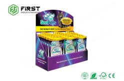 China CMYK Printing Custom Made Cardboard Countertop Display Boxes With Hooks supplier