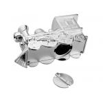 Classical Silver Plating Zinc Alloy Train Coin Bank 145*55*85mm OEM