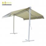 Retractable awning double sided outdoor independent awning for sale