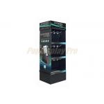 Customized 3 Shelf Cardboard Display Stands With Hooks Structural Design for sale