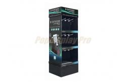 China Customized 3 Shelf Cardboard Display Stands With Hooks Structural Design supplier