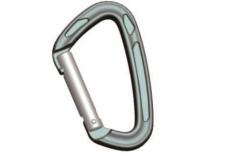 China Snap Hook Mini Locking Carabiner Clip Aluminum Climbing Carabiner 81x47mm supplier