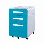 Slim Edge Steel Mobile File Pedestal With Cushion 0.5-1.0mm Thickness for sale