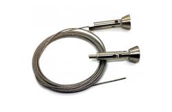 China Stainless Steel Cable Gripper Display System With Ceiling To Floor Fixings supplier