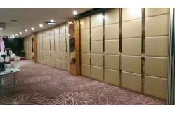 China Aluminium Frame Melamine Surface Office Sliding Partition Wall 1300mm Width Easy Installing supplier
