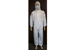 China Spray Painting Microporous Protective Coverall with SMS Back Panel Logo Sticker Free supplier