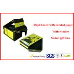 Swivel Two Layers Rigid Board Gift Packaging Boxes , Customized Packaging Boxes for sale