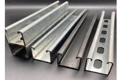 China Slotted Solid Cold Formed Electrical Galvanized Unistrut Channel supplier