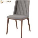 SGS Metal Legs Modern Upholstered Dining Chairs for sale