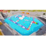 Rainbow Inflatable Water Obstacles Airtight Commercial for Park for sale