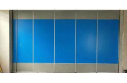 China Acoustic Material Banquet Hall Folding Partition Walls With Sliding Aluminium Track Roller supplier