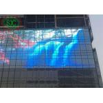 Transparent Poster Curtain Display LED Cylinder 62500 Points/Square Meter SMD2121