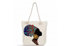 China Polyester Canvas Grocery Shopping Bags For Work Travel Beach supplier