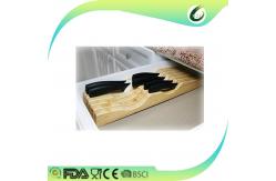 China wholesale kitchen knife set with bamboo knife block supplier
