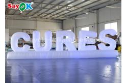 China LED Light Inflatable Ground Letters For Party Anniversary Decorations supplier