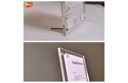 China Acrylic Photo Frame Stand Holder With Screw Desk Picture Poster Frame supplier