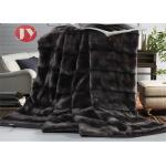 PV Plush Fur Blanket Home Hotel Luxury Faux Fur Oversized Throw Soft Cozy Brushed For Bed Coach for sale