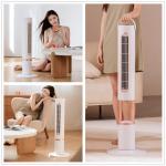 5V Cooling Tower Fan Polymer Battery Oscillating Wide Angle Fan Remote Control for sale