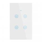 Wall Mounted Double Control 4 Gang Switch Hands Free 110V-250V AC for sale